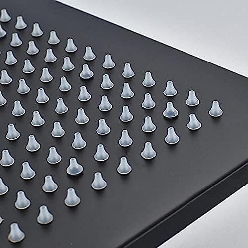 Black Tactical Rainfall Shower Faucet Set - 16" Ceiling Mounted Wall-Mounted Bathtub Mixer Tap with 3-Way Diverter - Luxury Bathroom Shower Head. - Image 3